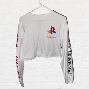 PlayStation Japanese Cropped Longe Sleeve Ps4